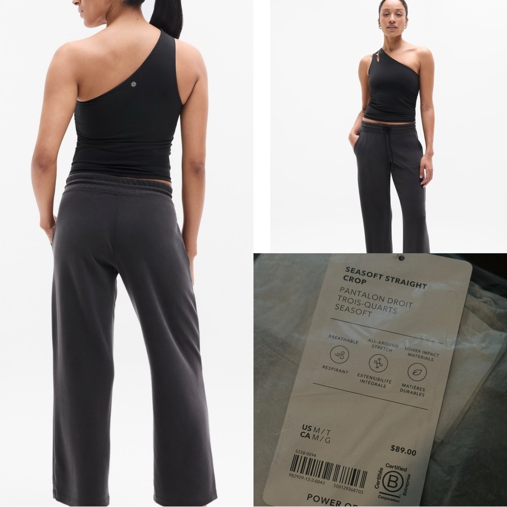 Athlete Seasoft Straight crop Pants in Medium Tall